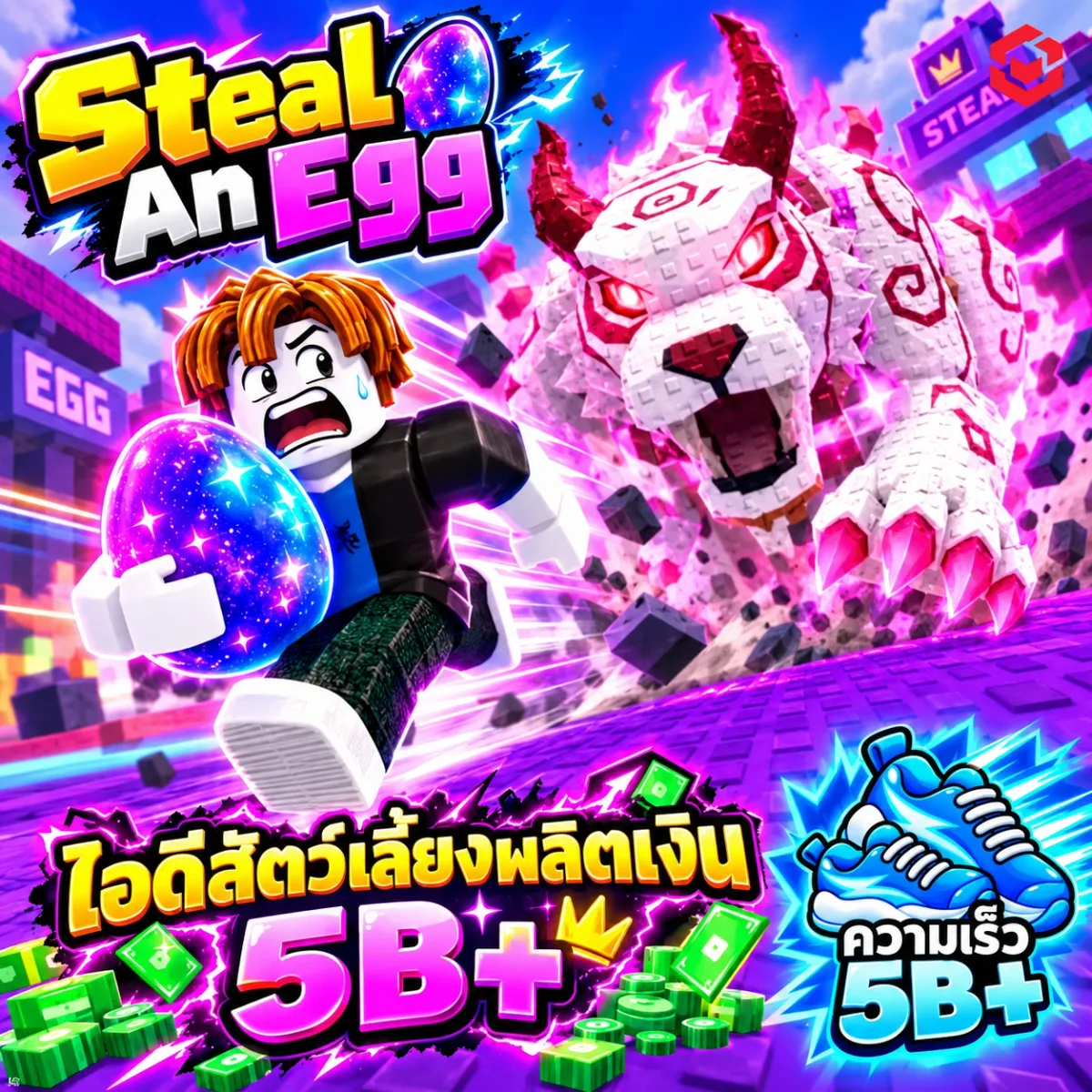 ไอดีสัตว์เลี้ยงผลิตเงิน5B+ ความเร็ว5B+